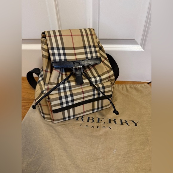 Burberry Backpack Traditional Print Like New!! VINTAGE Y2K - Picture 6 of 16